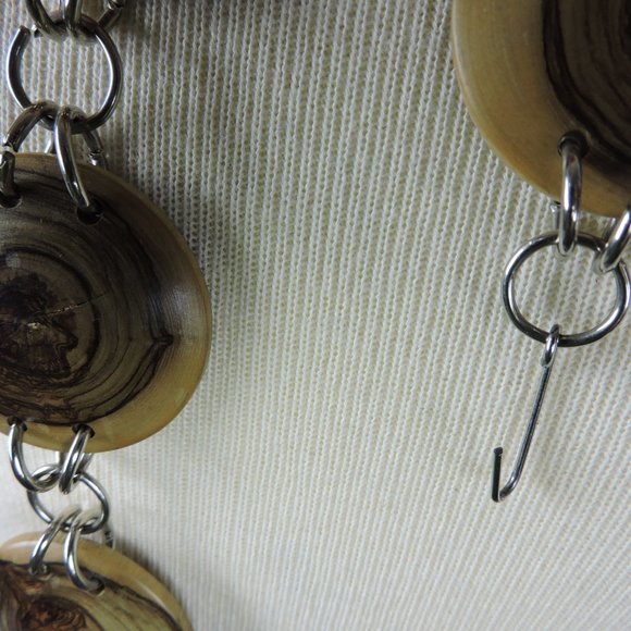 Vintage Wood Medallion Hip Belt Pendulum - Picture 6 of 8